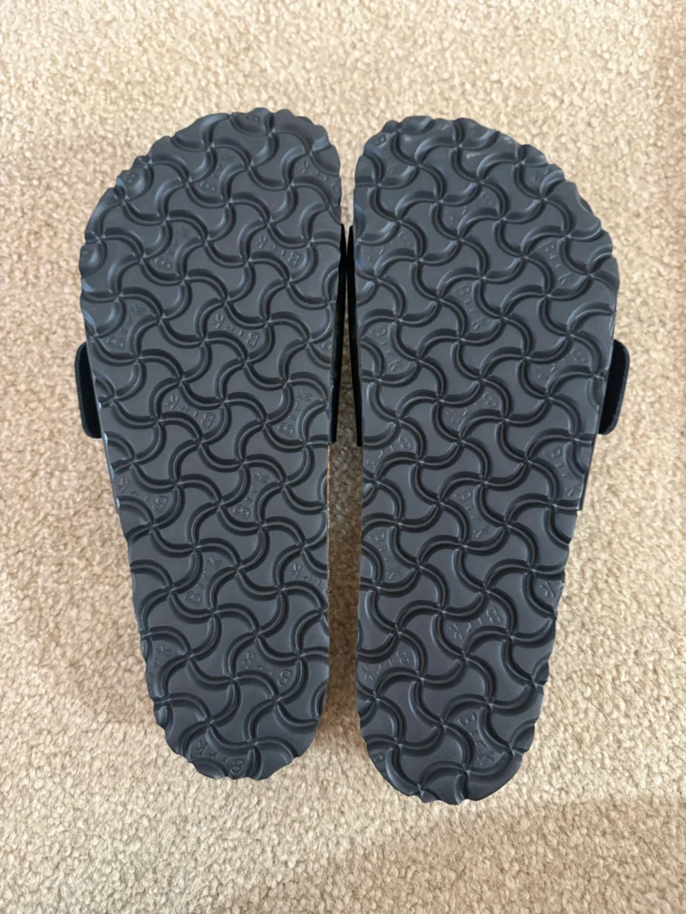 Birkenstock Madrid Big Buckle Sandal - High Shine Black with Gold Buckle